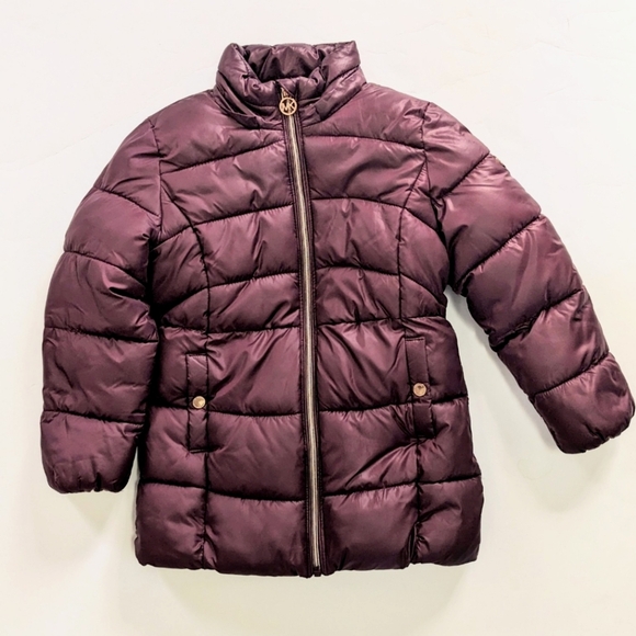 MICHAEL Michael Kors Girl’s Faux Shearling Puffer - Picture 1 of 10